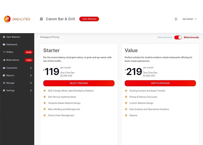 DineAlytics - Restaurant Management Software Package